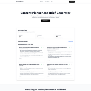 ContentPlanner Screenshot