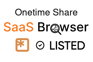 Onetime Share - SaaS Browser Verified Badge