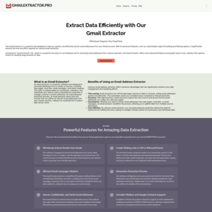 Gmail Extractor Screenshot