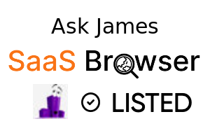 Ask James - SaaS Browser Verified Badge