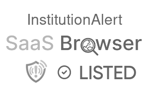 InstitutionAlert - SaaS Browser Verified Badge