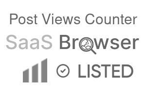 Post Views Counter - SaaS Browser Verified Badge