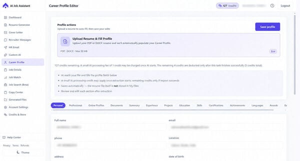AI Job Assistant Screenshot 5