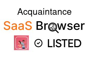 Acquaintance - SaaS Browser Verified Badge