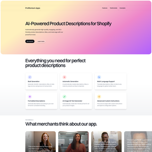 Profitonium Apps Screenshot