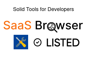 Solid Tools for Developers - SaaS Browser Verified Badge