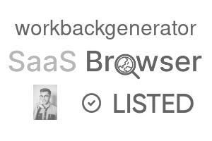 workbackgenerator - SaaS Browser Verified Badge