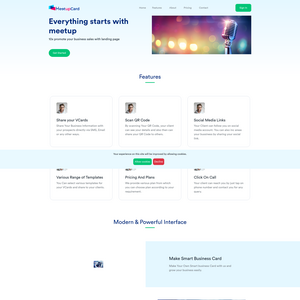 Meetupcard Screenshot