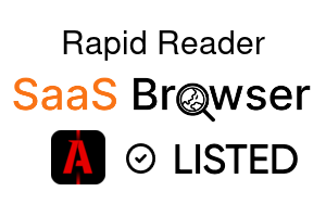 Rapid Reader - SaaS Browser Verified Badge