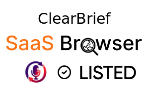 ClearBrief - SaaS Browser Verified Badge