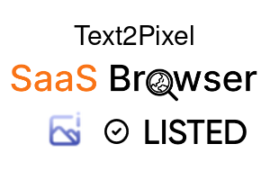 Text2Pixel - SaaS Browser Verified Badge