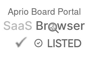 Aprio Board Portal - SaaS Browser Verified Badge