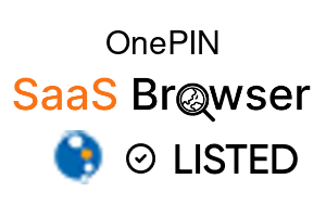 OnePIN - SaaS Browser Verified Badge