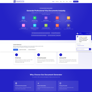 Generate For Visa Screenshot
