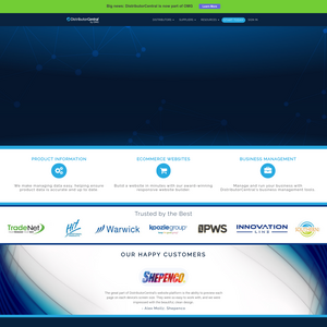 DistributorCentral Screenshot