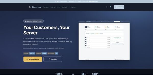 Clientverse screenshot
