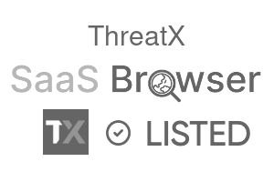ThreatX - SaaS Browser Verified Badge