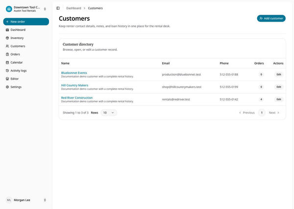 RentalBench Screenshot 6