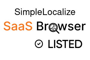 SimpleLocalize - SaaS Browser Verified Badge