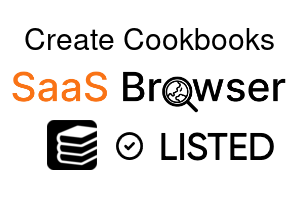 Create Cookbooks - SaaS Browser Verified Badge