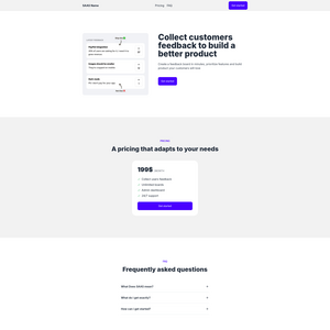 SAAS Name Screenshot