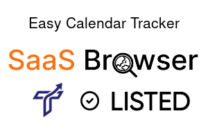 Easy Calendar Tracker - SaaS Browser Verified Badge