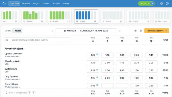 eHour Screenshot 1