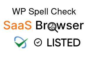 WP Spell Check - SaaS Browser Verified Badge