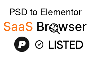 PSD to Elementor - SaaS Browser Verified Badge