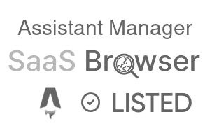 Assistant Manager - SaaS Browser Verified Badge