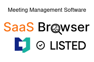Meeting Management Software - SaaS Browser Verified Badge