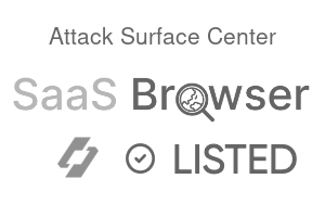 Attack Surface Center - SaaS Browser Verified Badge