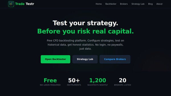 TradeTestr Screenshot 2