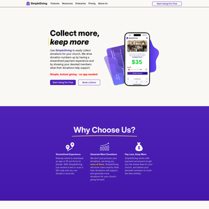 SimpleGiving Screenshot