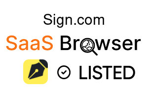 Sign.com - SaaS Browser Verified Badge