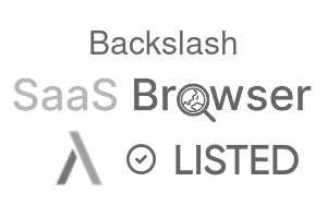 Backslash - SaaS Browser Verified Badge