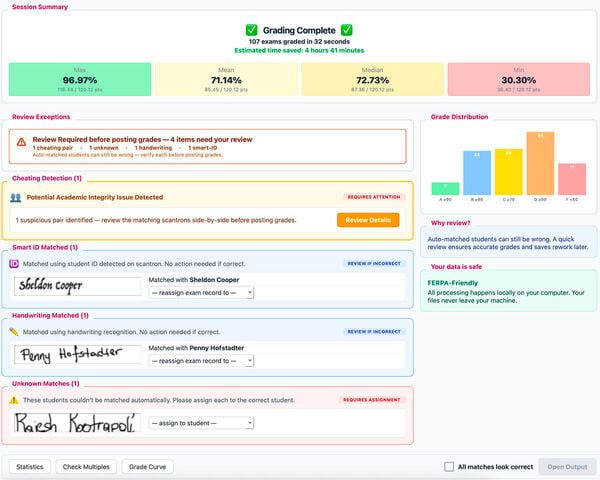 ScanToGrade Screenshot 2