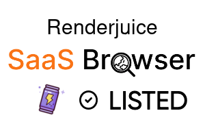 Renderjuice - SaaS Browser Verified Badge