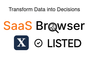 Transform Data into Decisions - SaaS Browser Verified Badge