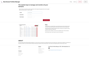 Best Domain Portfolio Manager Screenshot