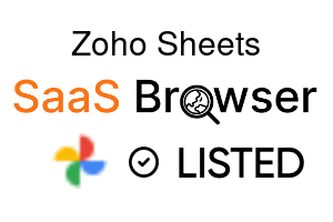Zoho Sheets - SaaS Browser Verified Badge
