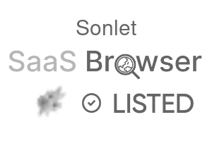 Sonlet - SaaS Browser Verified Badge