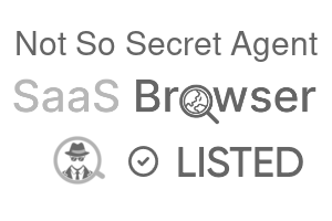 Not So Secret Agent - SaaS Browser Verified Badge