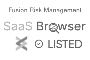 Fusion Risk Management - SaaS Browser Verified Badge