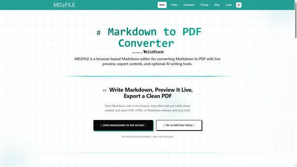 MD2FILE Screenshot 2