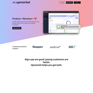 Upmarket Screenshot