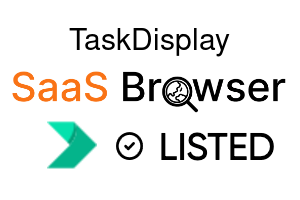 TaskDisplay - SaaS Browser Verified Badge