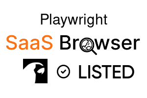 Playwright - SaaS Browser Verified Badge