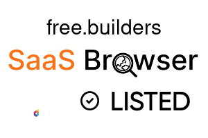 free.builders - SaaS Browser Verified Badge