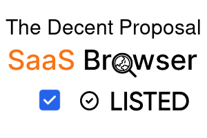 The Decent Proposal - SaaS Browser Verified Badge